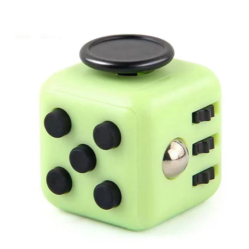 Solid Color Fidget Decompression Dice | Infinite Rubik Cube for Stress and Anxiety Relief