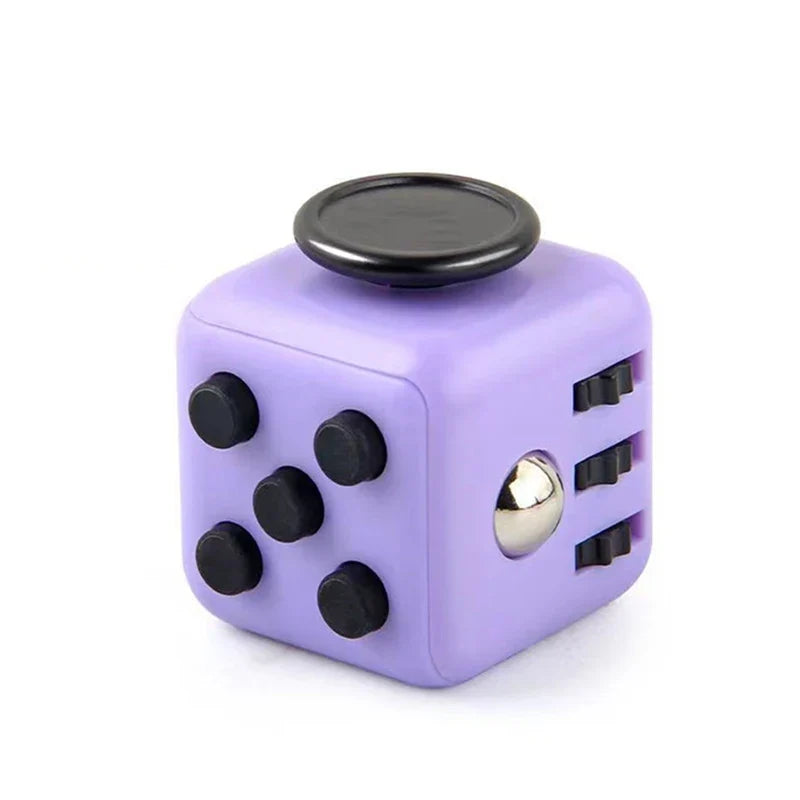 Solid Color Fidget Decompression Dice | Infinite Rubik Cube for Stress and Anxiety Relief