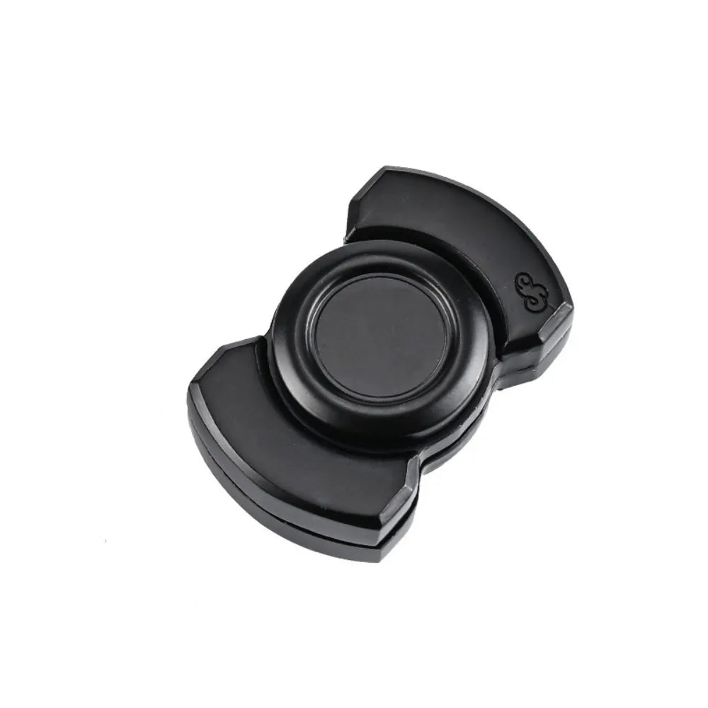 Stainless Steel 3 in 1 Fidget Spinner and Slider Combo | Click Button Metal Toy for Adult Stress Relief
