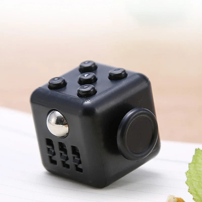 Solid Color Fidget Decompression Dice | Infinite Rubik Cube for Stress and Anxiety Relief