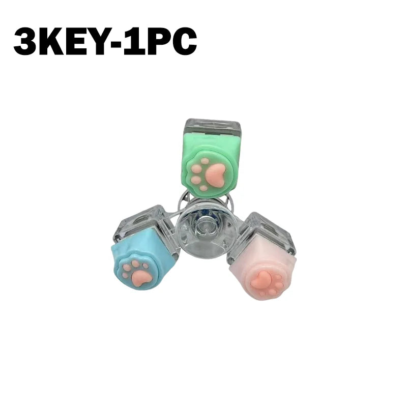 Mini USB LED Keyboard Fidget Keychain | Clickable Stress Relief Desk Toy with Light