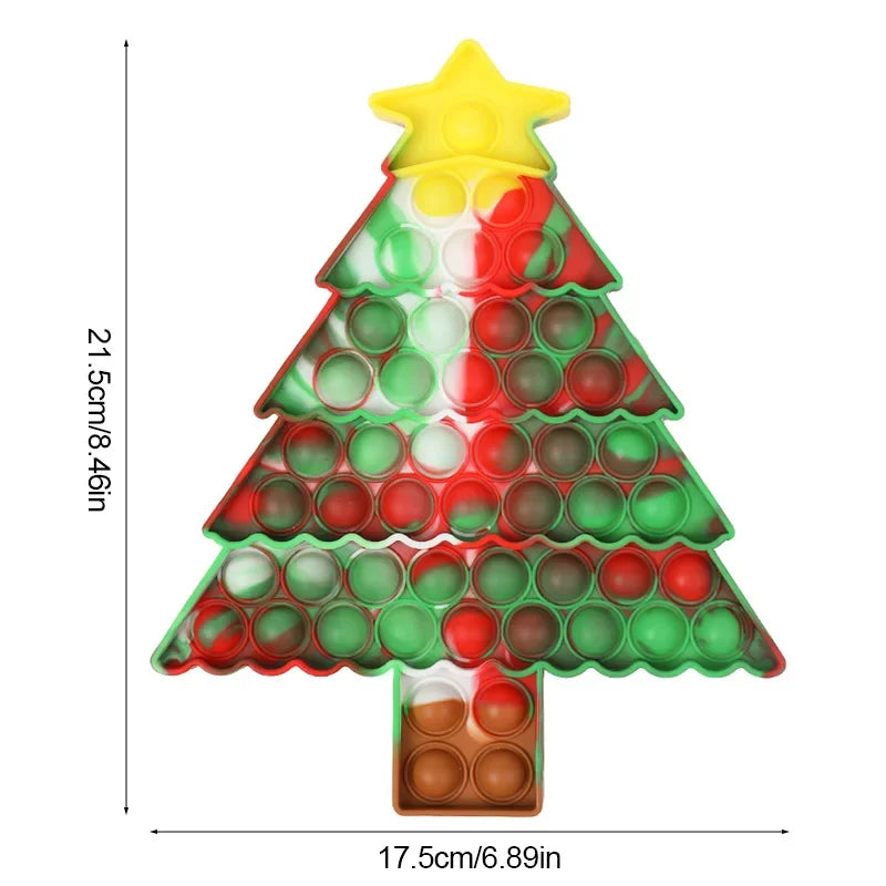 Santa Claus Pop Fidget Toy - Christmas Stress Relief Gift for Kids & Adults