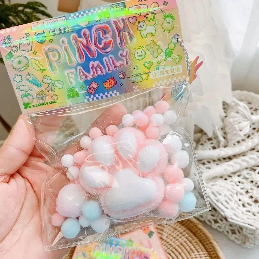 Squeeze Cat Paw Toys | Cute Soft Stress Relief Squishy Toy