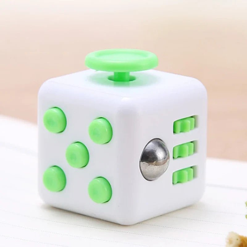 Solid Color Fidget Decompression Dice | Infinite Rubik Cube for Stress and Anxiety Relief