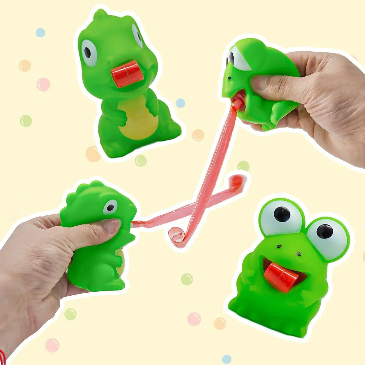 Frog Dinosaur Pinch Toy | Fun Squeeze Stress Relief Fidget Toy