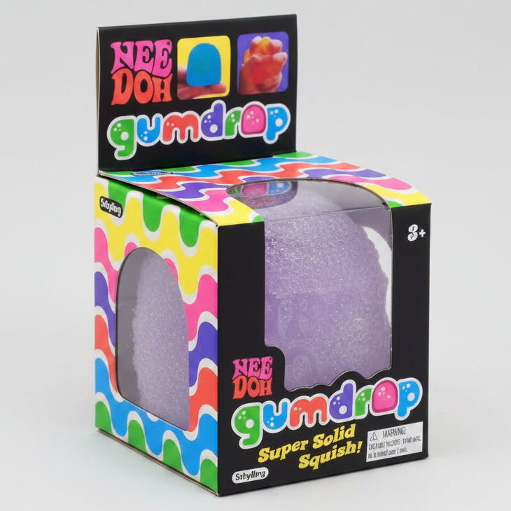 Purple Nee Doh Gum Drop solid squish toy