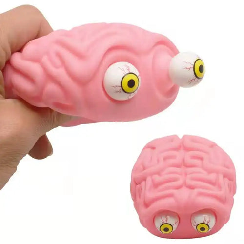 Anti Stress Flippy Brain Squishy Eye Popping Squeeze Fidget Toy | Stress Relief for Kids and Adults