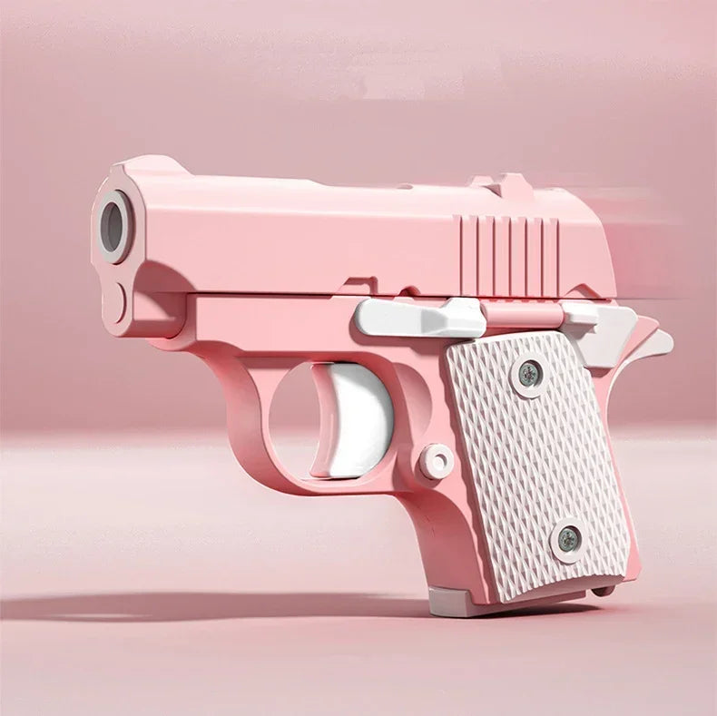 Stress Relief Pistol Toy | Mini Manual Burst Fidget Gun