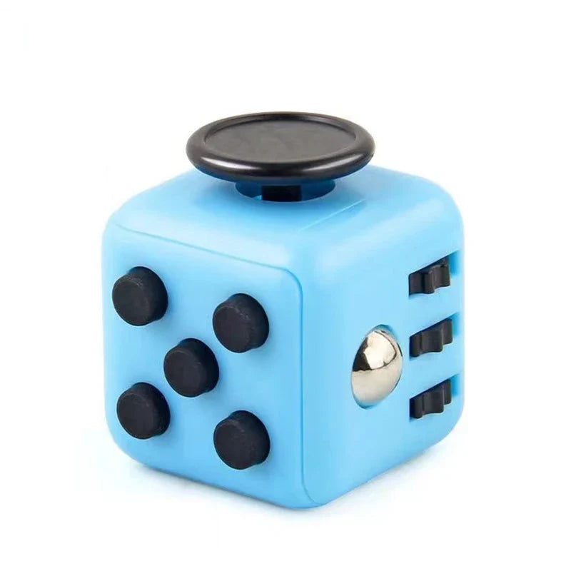 Solid Color Fidget Decompression Dice | Infinite Rubik Cube for Stress and Anxiety Relief