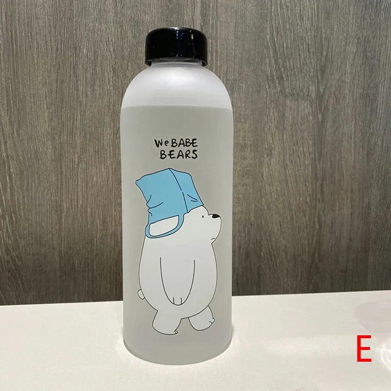 1000ml Panda Water Bottle | Leak-Proof Reusable Drinkware