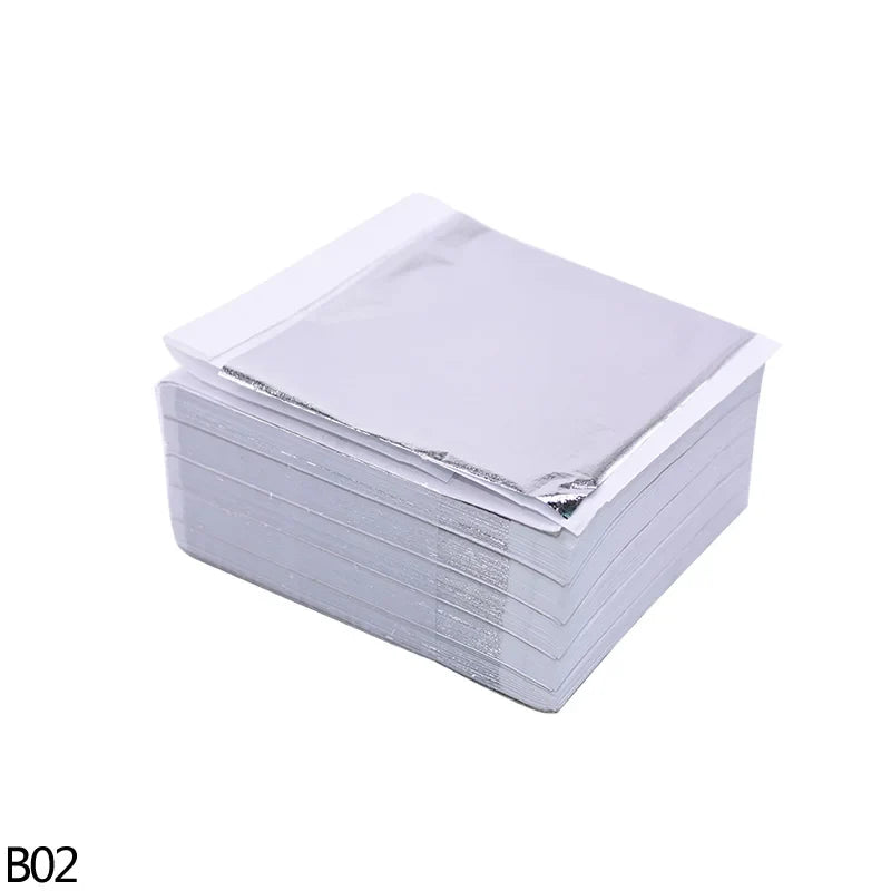 100Pcs Imitation Gold Silver Copper Foil Sheets | Gilding Leaf Flakes for DIY Nail Art Wedding Decor