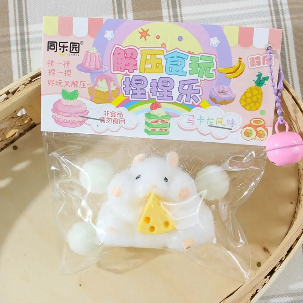 Soft Mochi Hamster Squishy Toy | Cute Stress Relief Fidget Toy for Kids and Adults