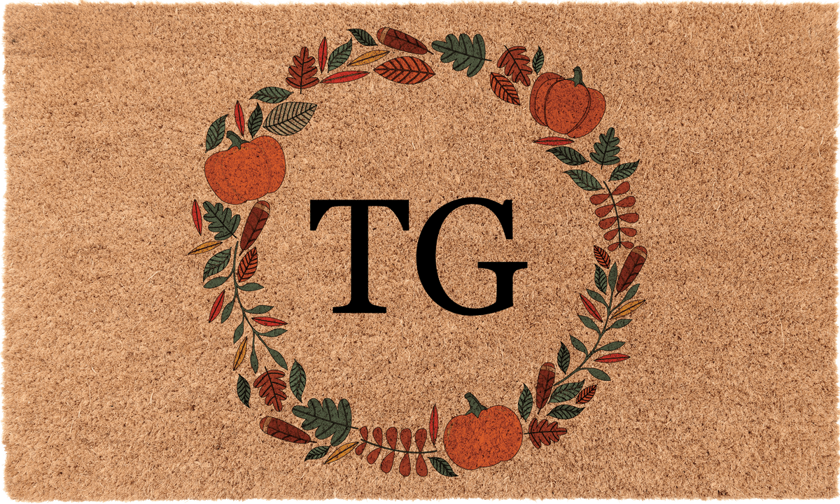 Thanksgiving Border Monogram