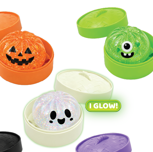 Spooky Halloween Squishy Dumpling Toy – Mini Kawaii Stress Relief Squeeze Toy
