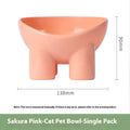 Pet Bowl Cute Cat Basin Double Bowl Neck Protection High Leg Anti-tumble