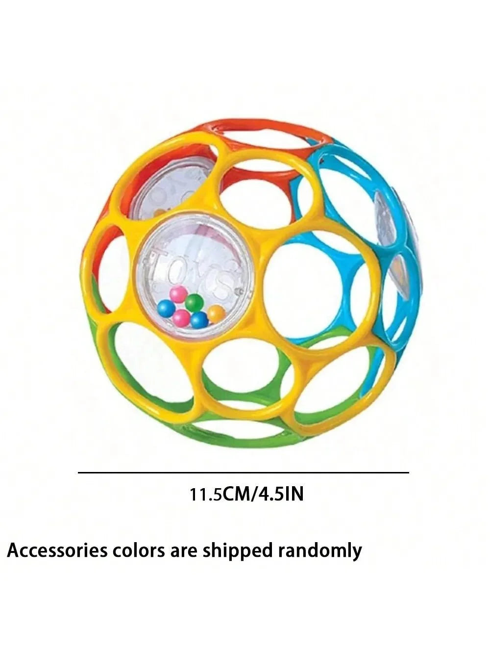Soft Baby Grasping Rattle Ball | Sensory Development Toy with Bell for 0-24 Months