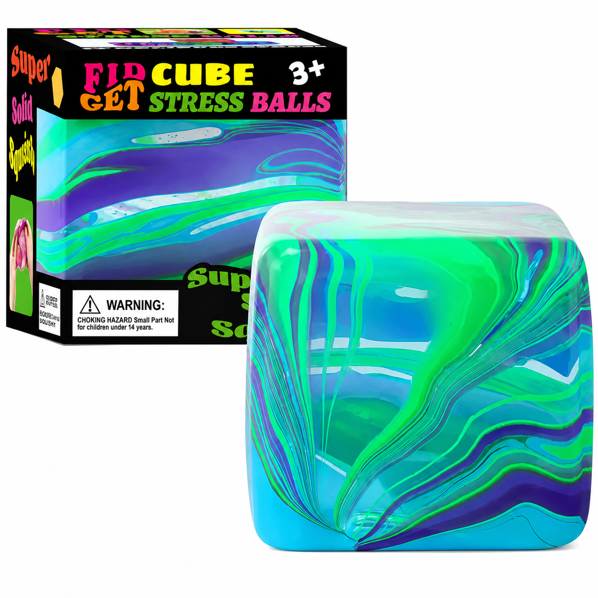 Snowflake Ice Cube Malt Sugar Squishy | Blind Box Stress Relief Toy